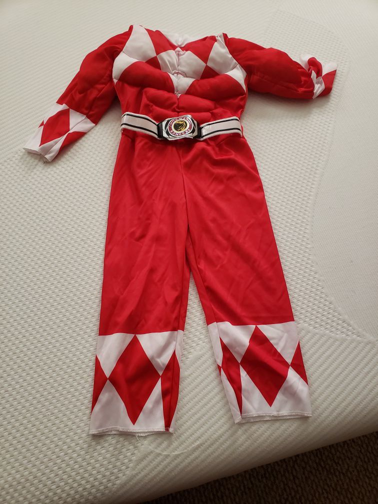 Red Power Ranger Costume 4T