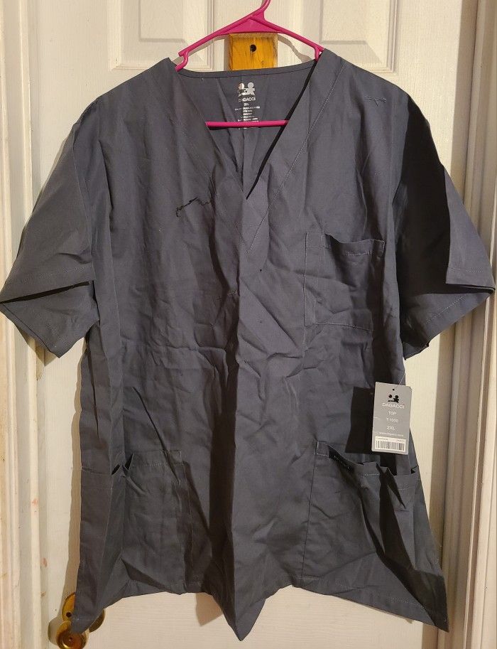 Gray Scrub Top