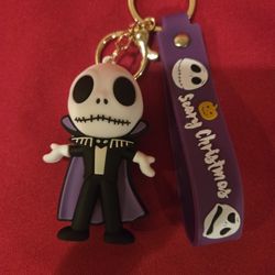 Jack Skeleton Key Chain 