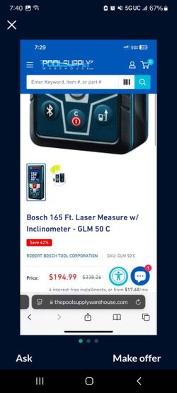 Bosch Level Laser New