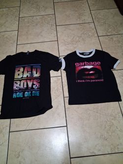 Shirt never use first one size xs/ second one m  In good condition $$8 each