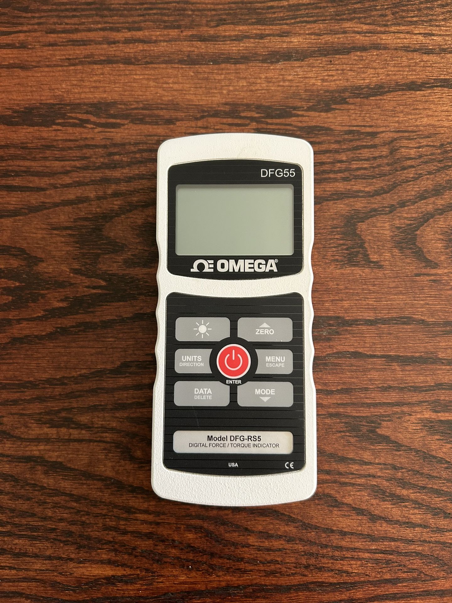 Omega Engineering. Model #DFG-RS5. Digital Force/Torque Indicator.