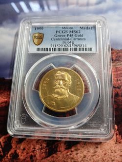 1959 Carranza Gold Medal MS 62!!