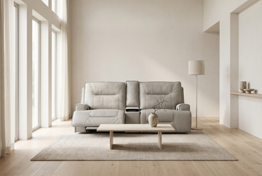 Atlas Fog Zero Gravity Power Reclining Sofa w/ Fridge