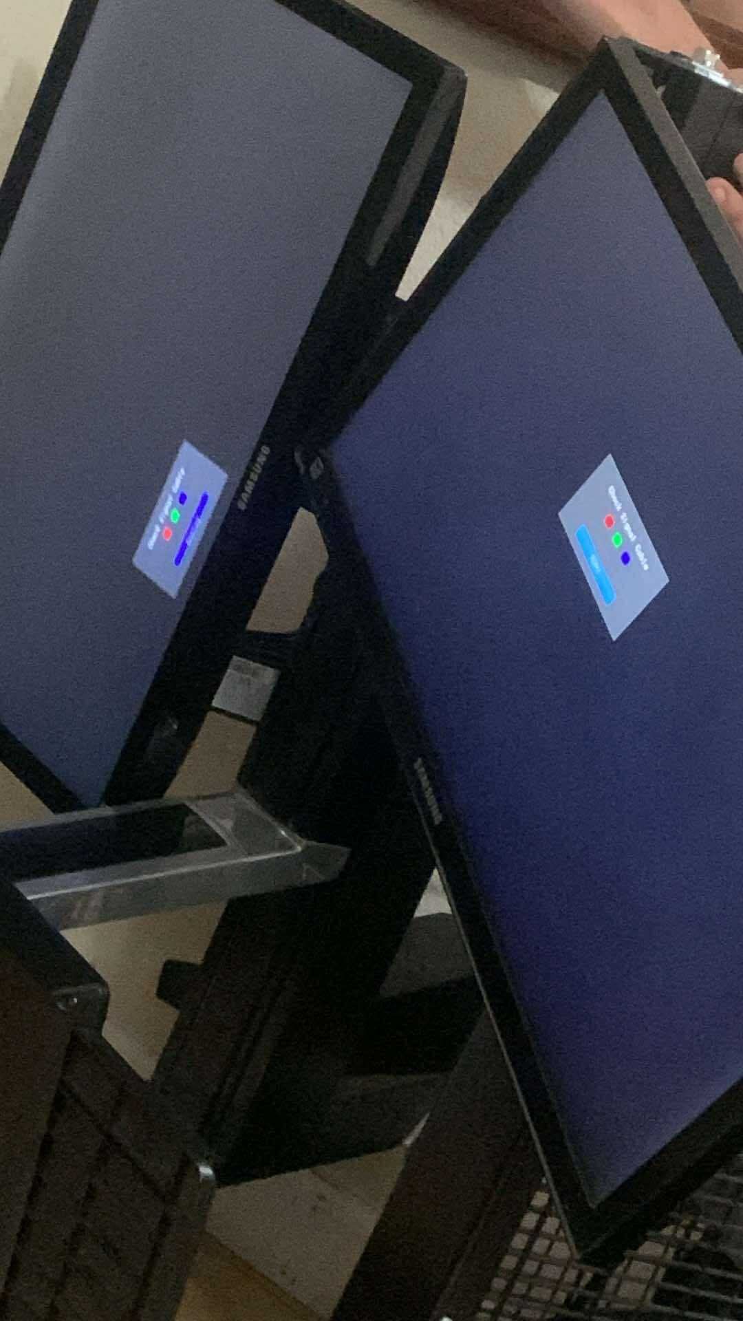 Samsung Monitors And Desk Arm