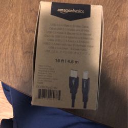 16ft USB Á-Male to B-Male