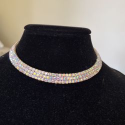 Vintage Choker With Rhinestones 