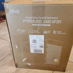 Asus Prime AP201 Black PC Case Tempered Glass