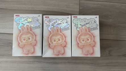 Brand new sealed Popmart Labubu monsters big into energy V3 BIE vinyl plush pendant blind box