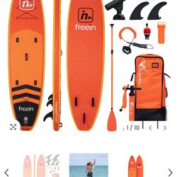 Freein 12' Inflatable Fishing stand up paddle board