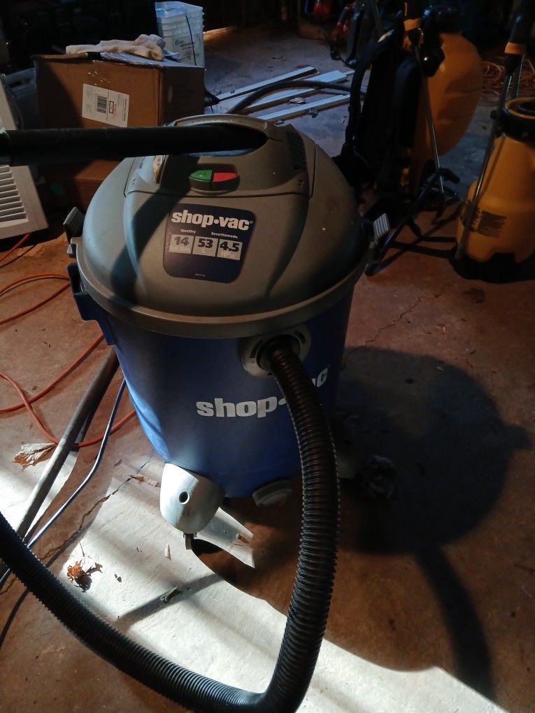 Shop Vac With New Filter And Bag And Attachments