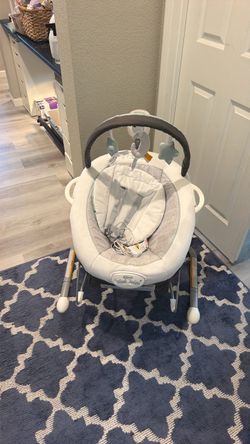 Graco Soothe ’n Sway LX Portable Baby Swing and Baby Bouncer Bouncer, Multi Direction Seat, 2 Speed Vibration, Derby