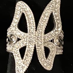 Butterfly Bling fashion ring size 9