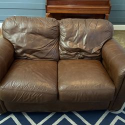 Leather Sofa and Love Seat