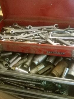 Craftsman Toolbox with Wrenches and Sockets