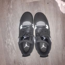 Black And White Jordan 4 S 