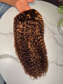 Highlight Ombre Bob Wig Human Hair 13x6 Deep Curly Wave Lace Frontal 4/27 Colored, 200 Density Short Wigs for Women Pre Plucked with Baby Hair Natural