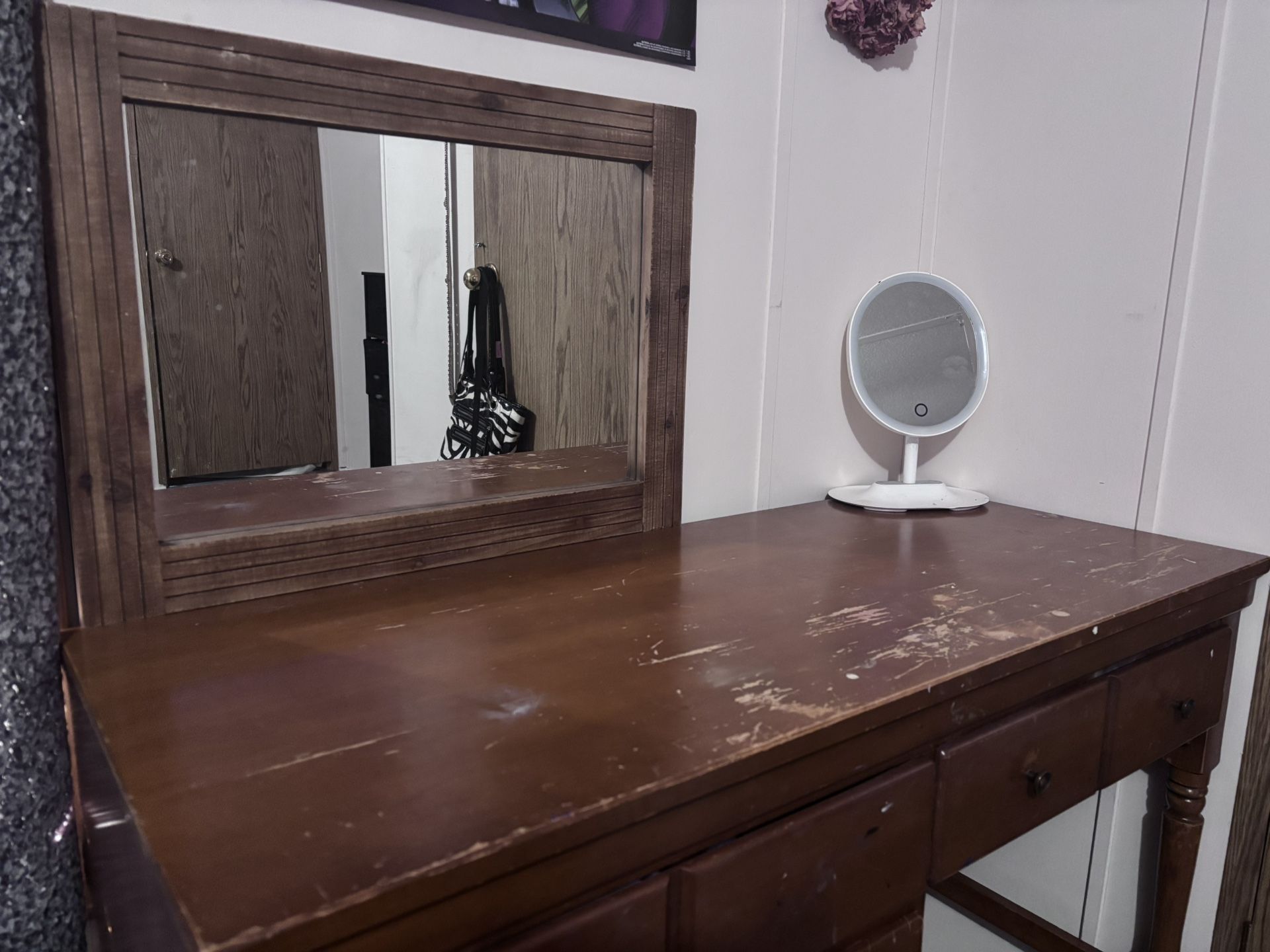 Desk And Mirror