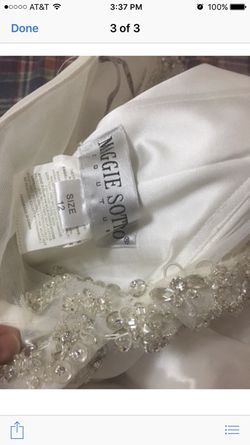 Wedding gown size 12