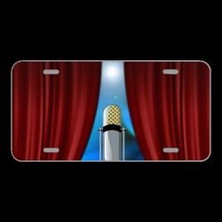 License Plate Novelty Car Front Curtain Microphone Event Celebration