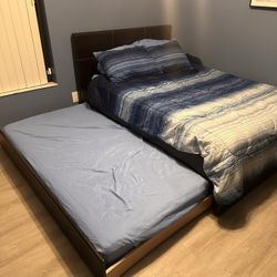 Full Sized Bed W/ Pull Out Trundle 