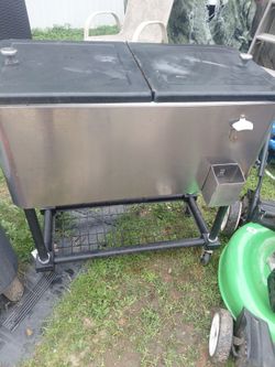 Stainless steel cooler n canopy tents