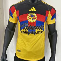 Soccer America america 🦅🦅las home and away local visitante aguilas New Jersey 2025- 2026 fan version player version small to 4xl tricampeon futbo