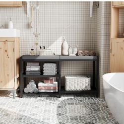  Shoe Bench & Rack Storage Bench