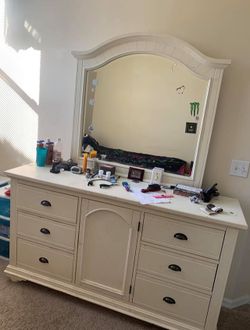 Dresser with mirror