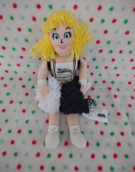Purdue University Lady Boiler Plush College Cheerleader Be'an Bag Doll 1999