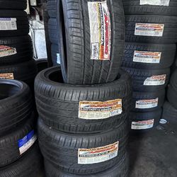 SET OF FOUR NEW TIRES 265/35/18 ARROYO GRANDSPORT A/S INCLUDING MOUNT AND BALANCE, ASK FOR SIZES AND BRANDS