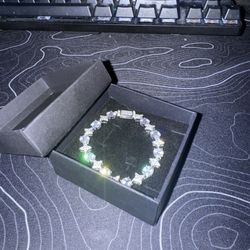 Moissanite Star X Stud Bracelet