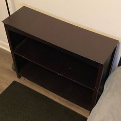 Dark Brown 2 Shelf Bookcase