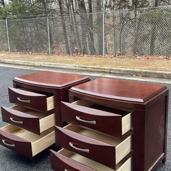 Two Solid Nightstand ( 27”h X 26”w )