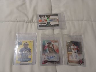 4 autograph sports cards