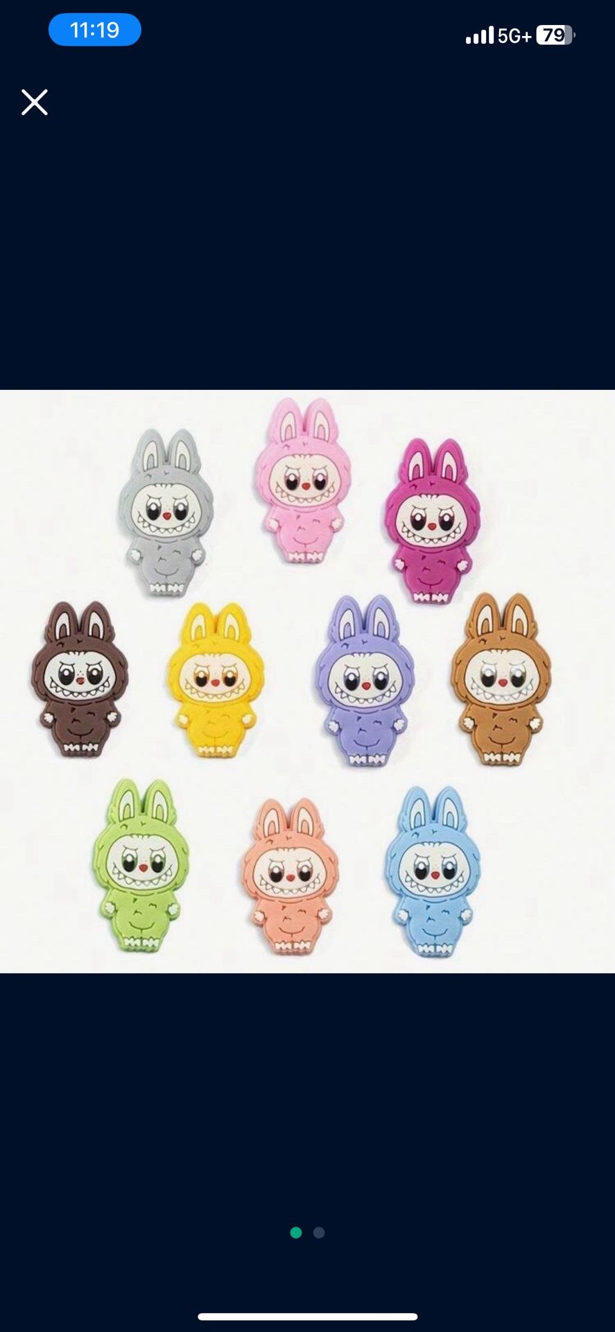 Labubu Croc Charms
