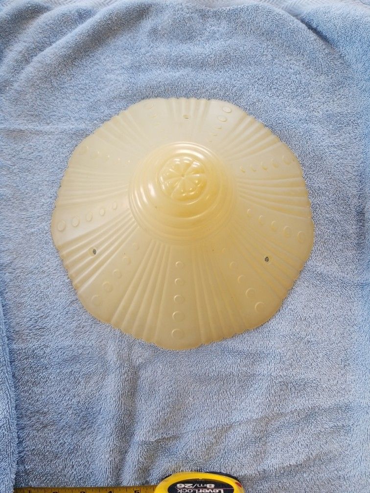 1940's art Deco glass lampshade