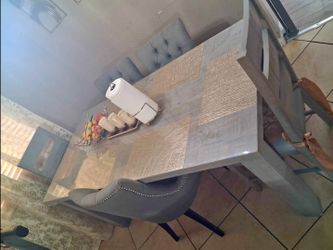 DINING TABLE AND CHAIRS
