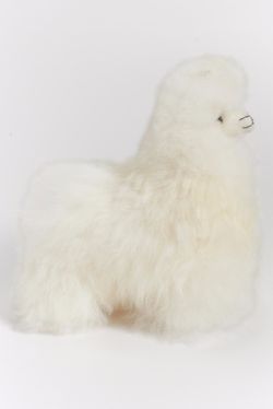 Genuine Baby Alpaca Fur Stuffed Animal, Handmade in Perú