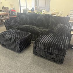 Sectional And Ottoman 