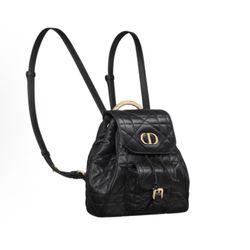 DIOR Caro adjustable leather shoulder strap flap drawstring opening and closing （22）37