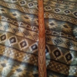 Vintage Native American Hand Made Belt Size 34.
