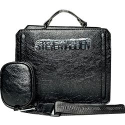 Steve Madden Bevelyn Crinkle Patent Convertible Bag