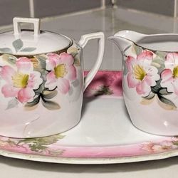 Beautiful Noritake Azalea Sugar & Creamer 