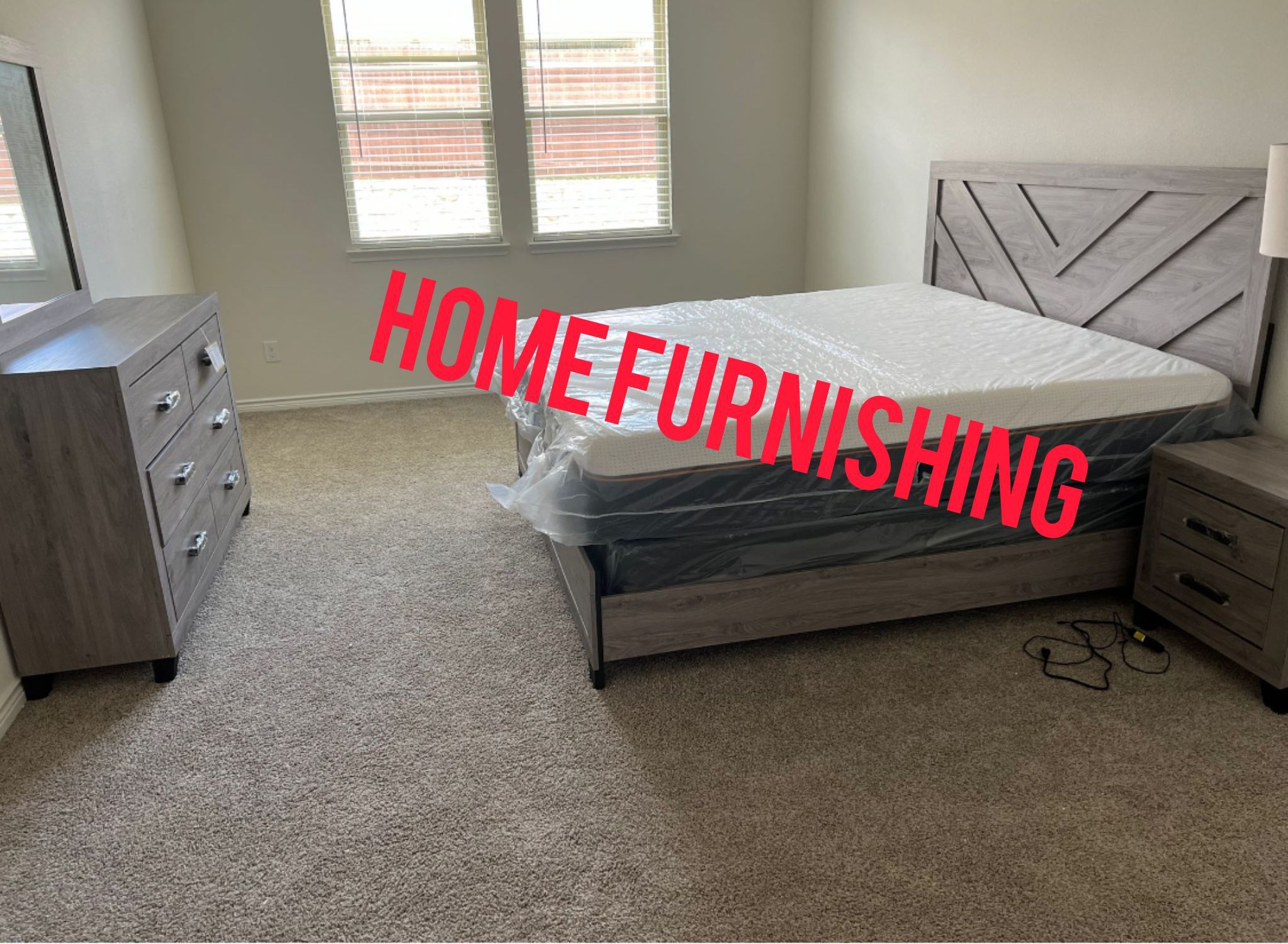 Furniture, queen, size bed