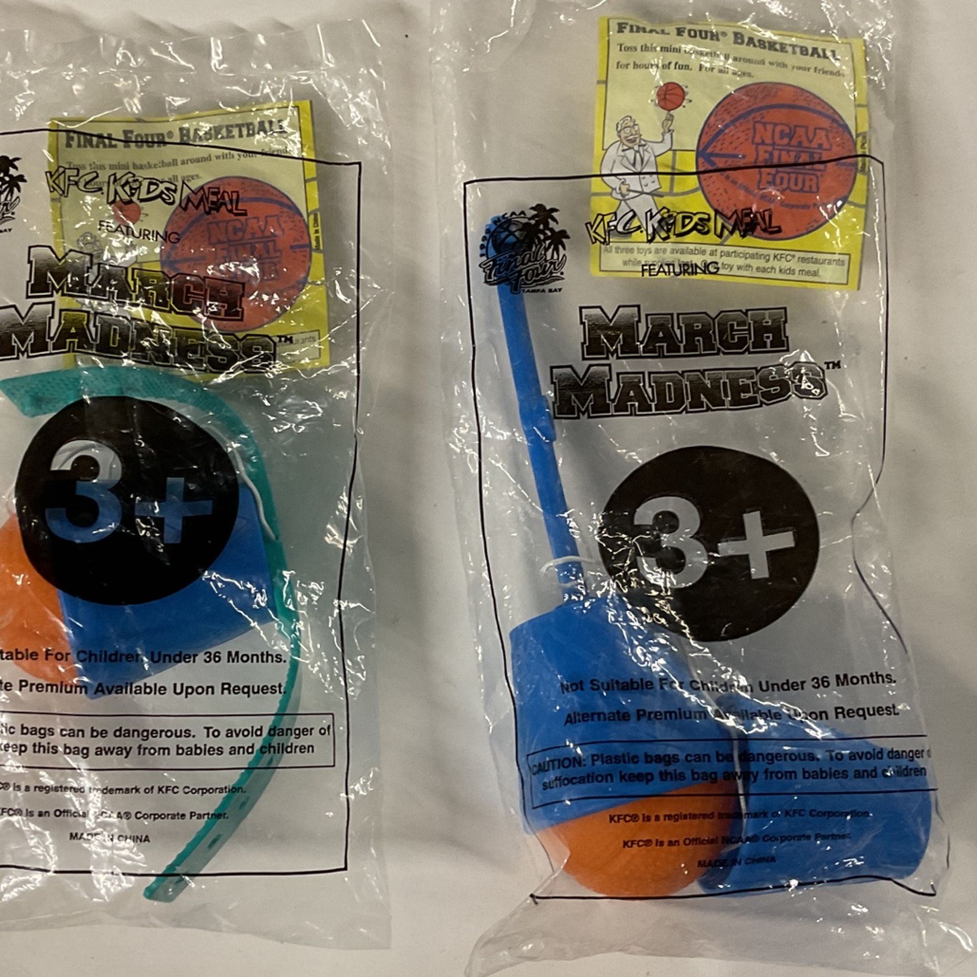 1998 KFC MARCH MADNESS FINAL FOUR BASKETBALL 2 Different Game Toys