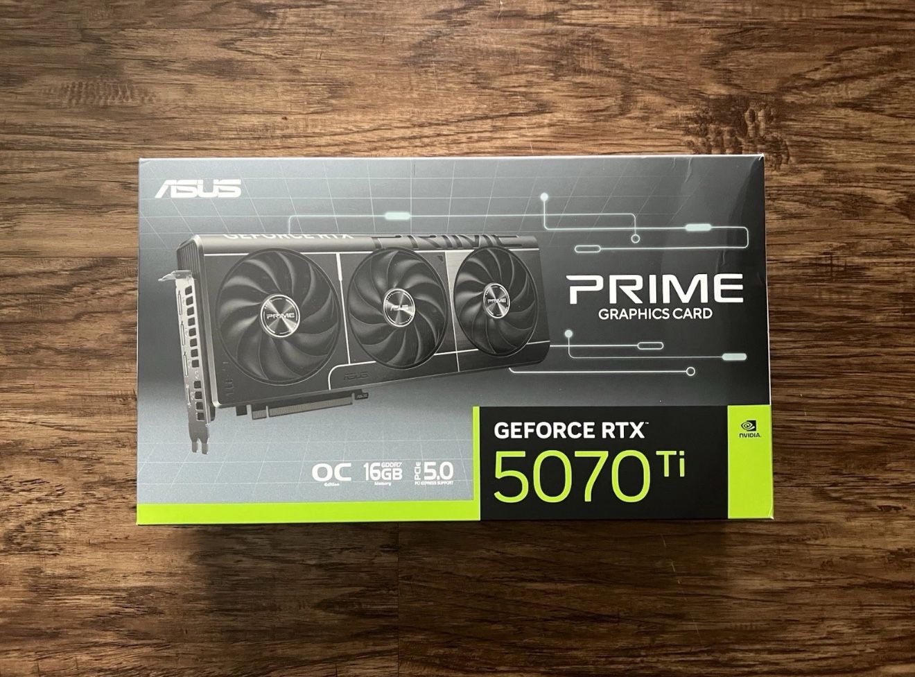 ASUS Prime NVIDIA GeForce RTX 5070 Ti 16GB GDDR7 PCIe 5.0 Graphics Card