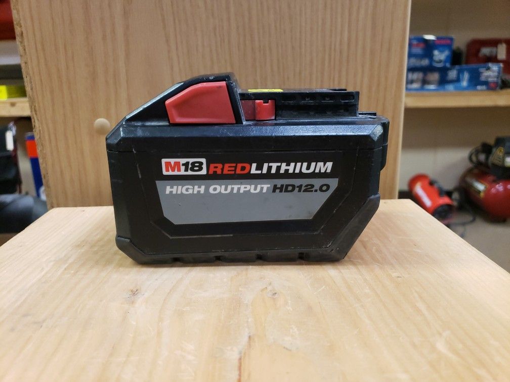 Milwaukee M18 Red Lithium 12ah Battery 48-11-1812
