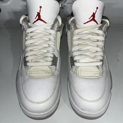 White Oero Jordan 4s