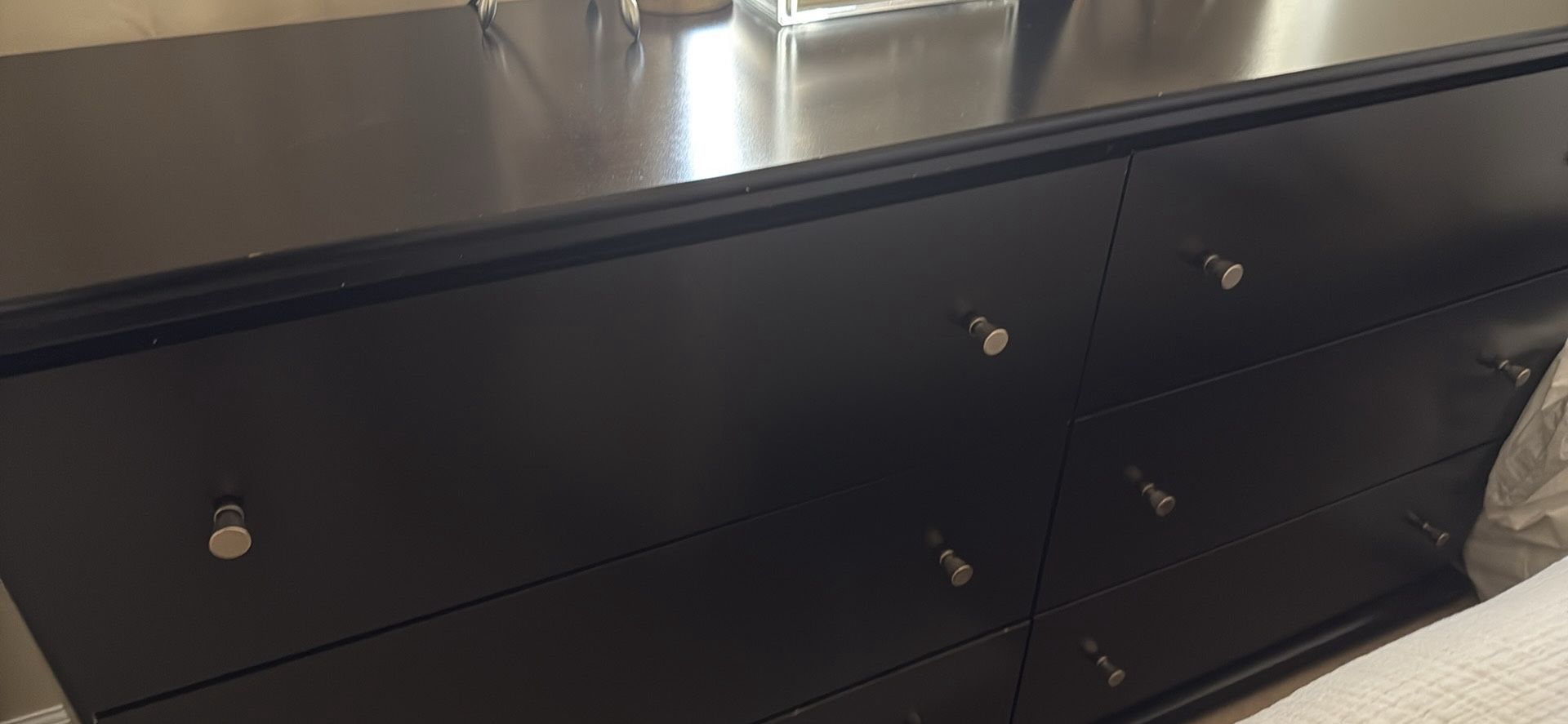 Black Dresser 6 Drawers